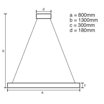 LED Stmívatelný křišťálový lustr na lanku LED/175W/230V 3000-6500K zlatá + dálkové ovládání