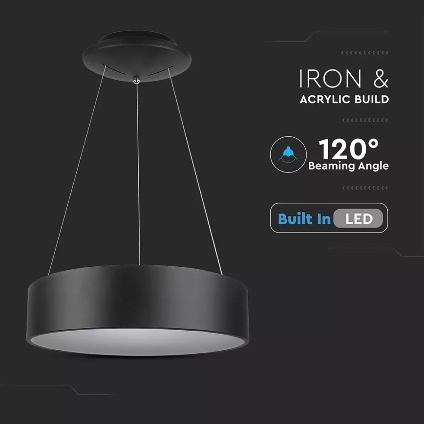 LED Stmívatelný lustr na lanku LED/20W/230V