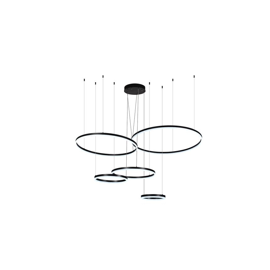 LED Stmívatelný lustr na lanku LED/220W/230V 3000-6500K pr. 100 cm + dálkové ovládání