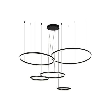 LED Stmívatelný lustr na lanku LED/220W/230V 3000-6500K pr. 100 cm + dálkové ovládání