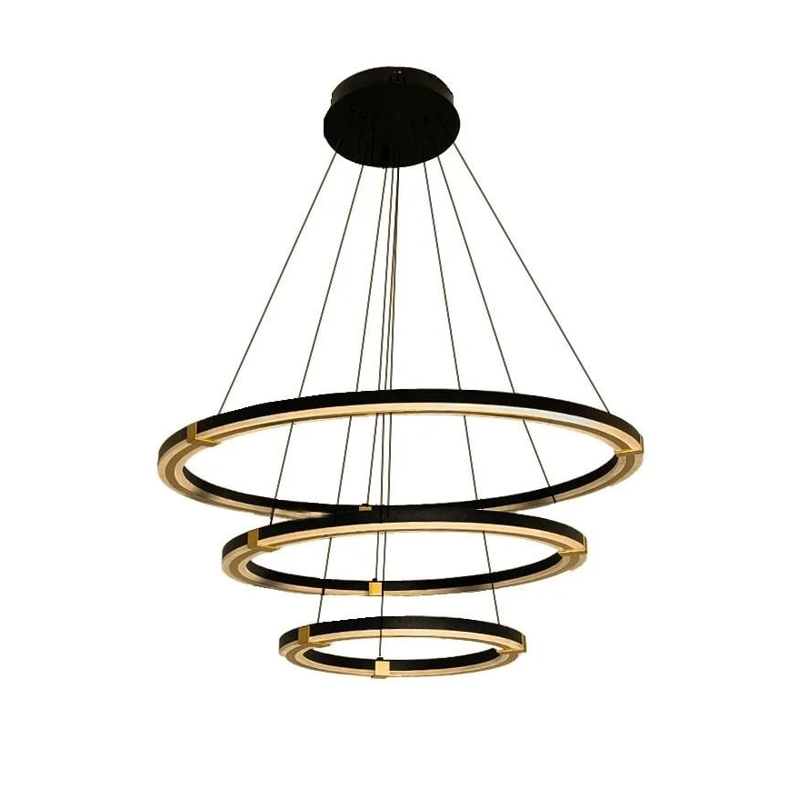 LED Stmívatelný lustr na lanku LED/235W/230V 3000-6500K pr. 80 cm + dálkové ovládání