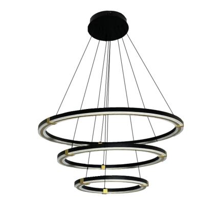 LED Stmívatelný lustr na lanku LED/235W/230V 3000-6500K pr. 80 cm + dálkové ovládání