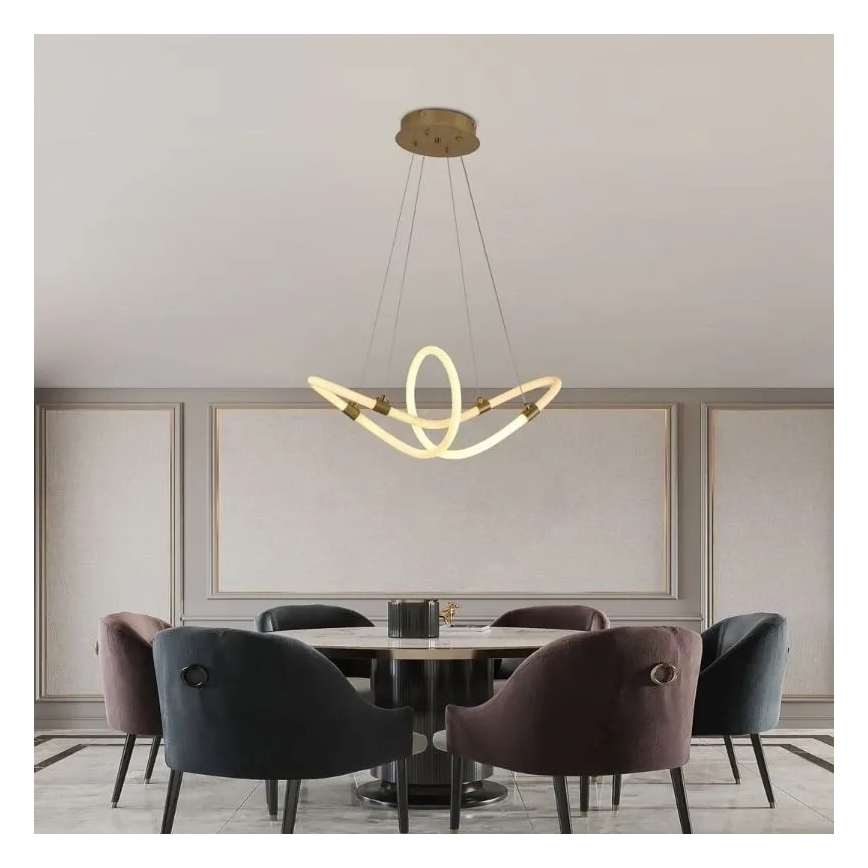 LED Stmívatelný lustr na lanku LED/25W/230V 3000-6500K + dálkové ovládání