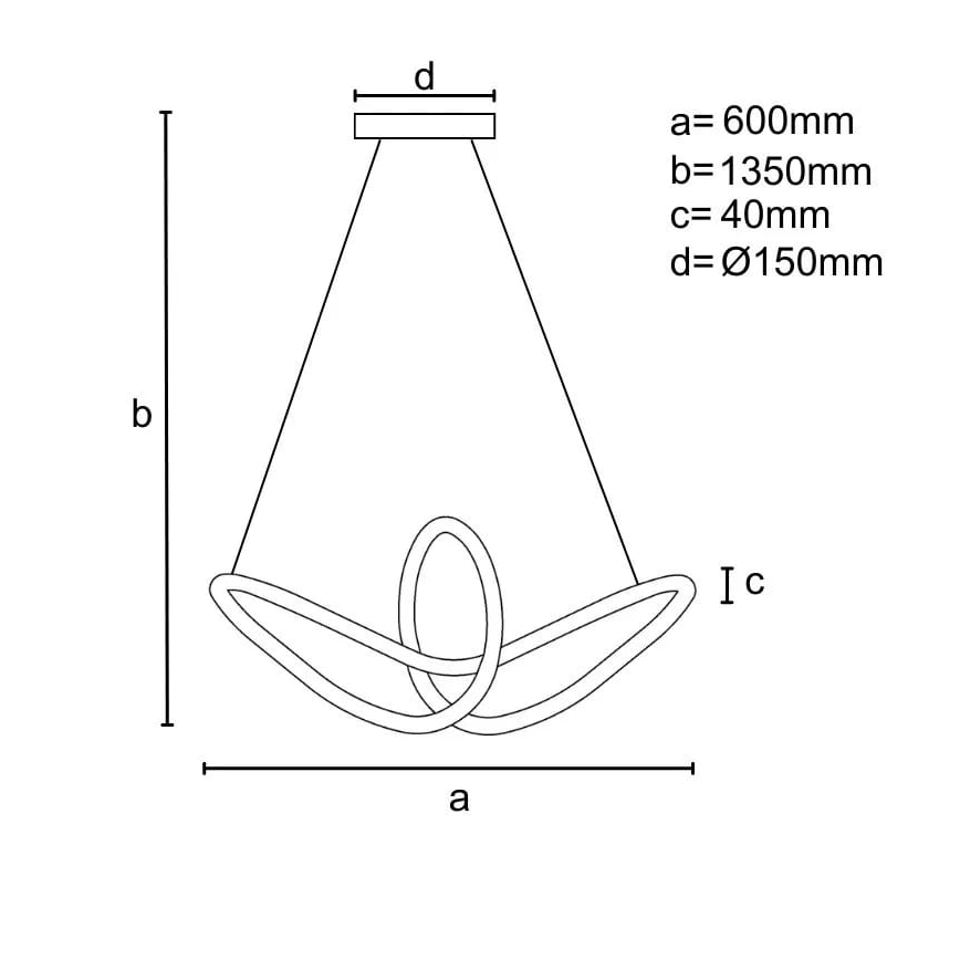 LED Stmívatelný lustr na lanku LED/25W/230V 3000-6500K + dálkové ovládání