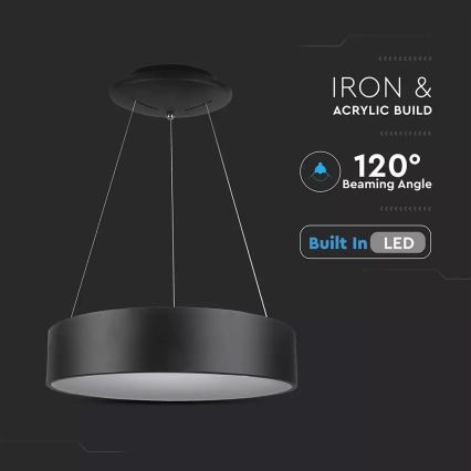 LED Stmívatelný lustr na lanku LED/30W/230V