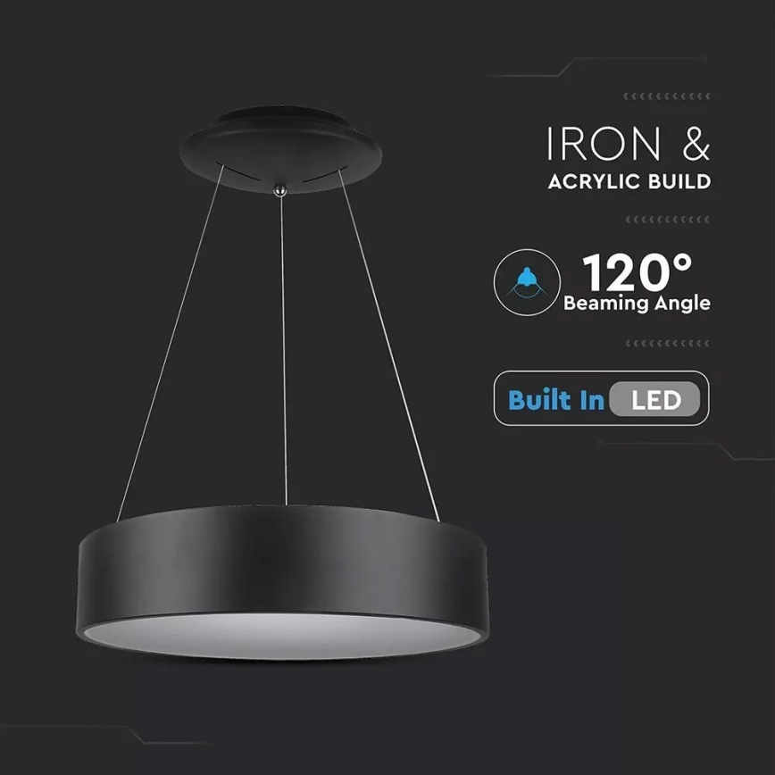 LED Stmívatelný lustr na lanku LED/30W/230V