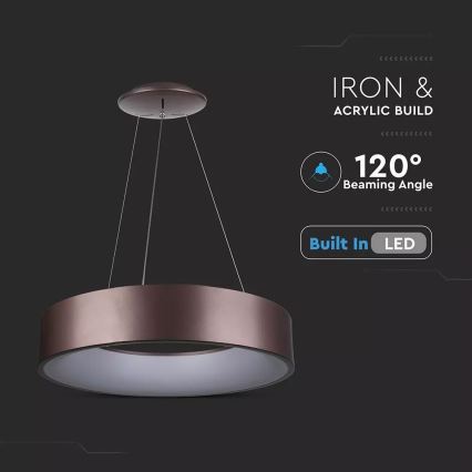 LED Stmívatelný lustr na lanku LED/30W/230V