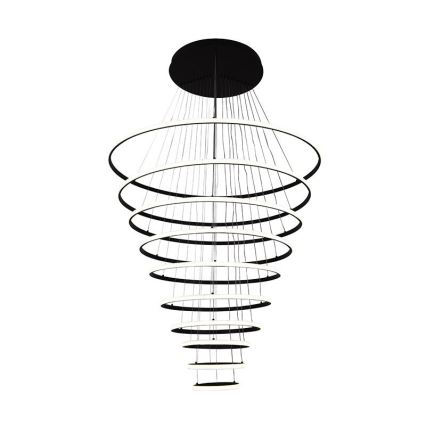 LED Stmívatelný lustr na lanku LED/365W/230V 3000-6500K pr. 100 cm + dálkové ovládání