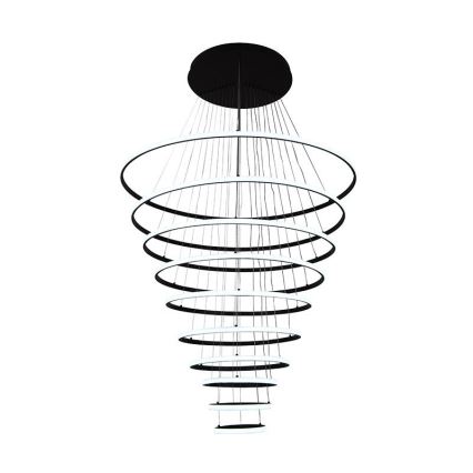 LED Stmívatelný lustr na lanku LED/365W/230V 3000-6500K pr. 100 cm + dálkové ovládání