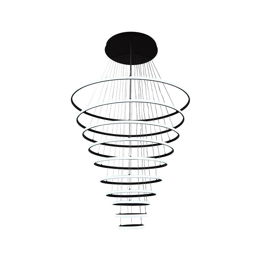 LED Stmívatelný lustr na lanku LED/365W/230V 3000-6500K pr. 100 cm + dálkové ovládání
