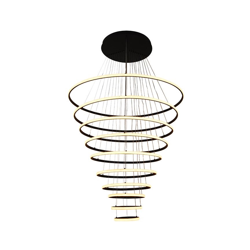 LED Stmívatelný lustr na lanku LED/365W/230V 3000-6500K pr. 100 cm + dálkové ovládání
