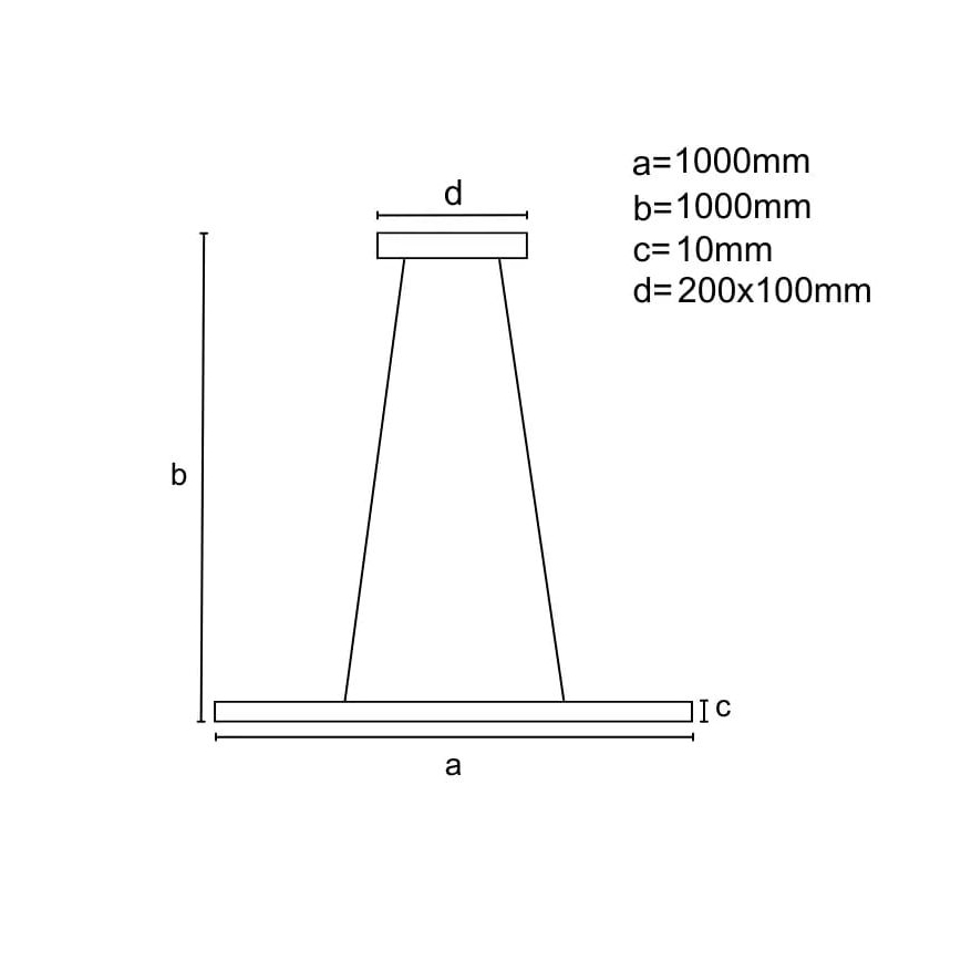 LED Stmívatelný lustr na lanku LED/40W/230V 3000-6500K bílá + dálkové ovládání