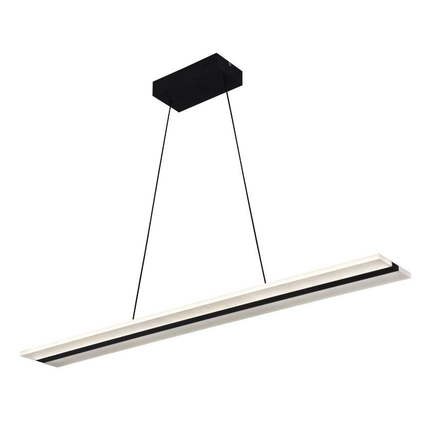 LED Stmívatelný lustr na lanku LED/40W/230V 3000-6500K černá + dálkové ovládání