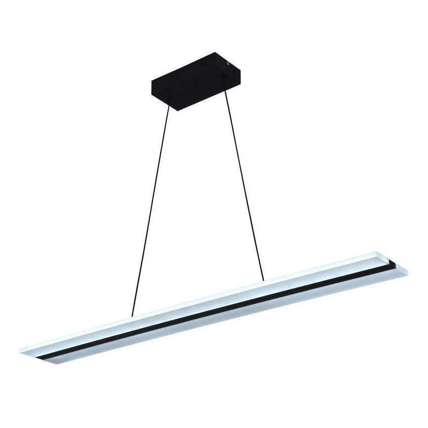 LED Stmívatelný lustr na lanku LED/40W/230V 3000-6500K černá + dálkové ovládání