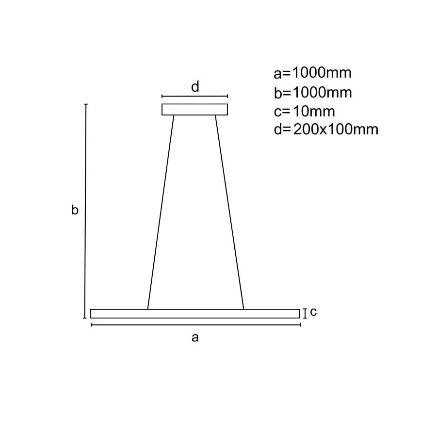 LED Stmívatelný lustr na lanku LED/40W/230V 3000-6500K černá + dálkové ovládání