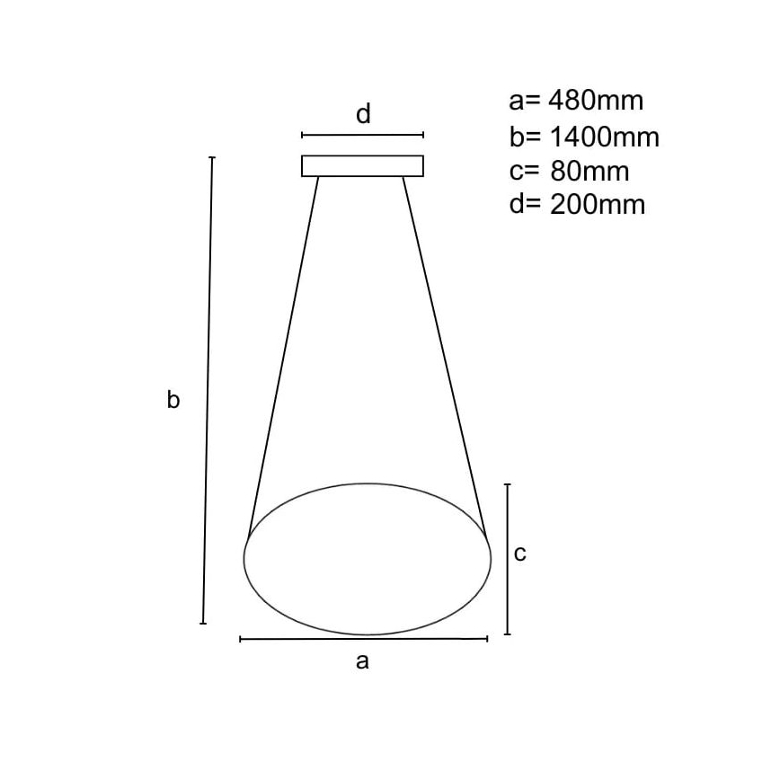 LED Stmívatelný lustr na lanku LED/40W/230V 3000-6500K černá + dálkové ovládání