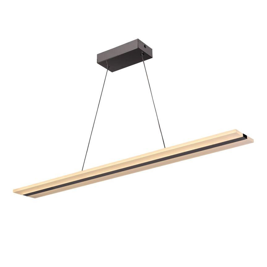 LED Stmívatelný lustr na lanku LED/40W/230V 3000-6500K chrom + dálkové ovládání