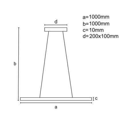 LED Stmívatelný lustr na lanku LED/40W/230V 3000-6500K chrom + dálkové ovládání