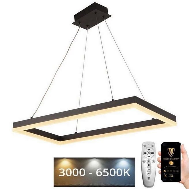 LED Stmívatelný lustr na lanku LED/40W/230V 3000-6500K + dálkové ovládání