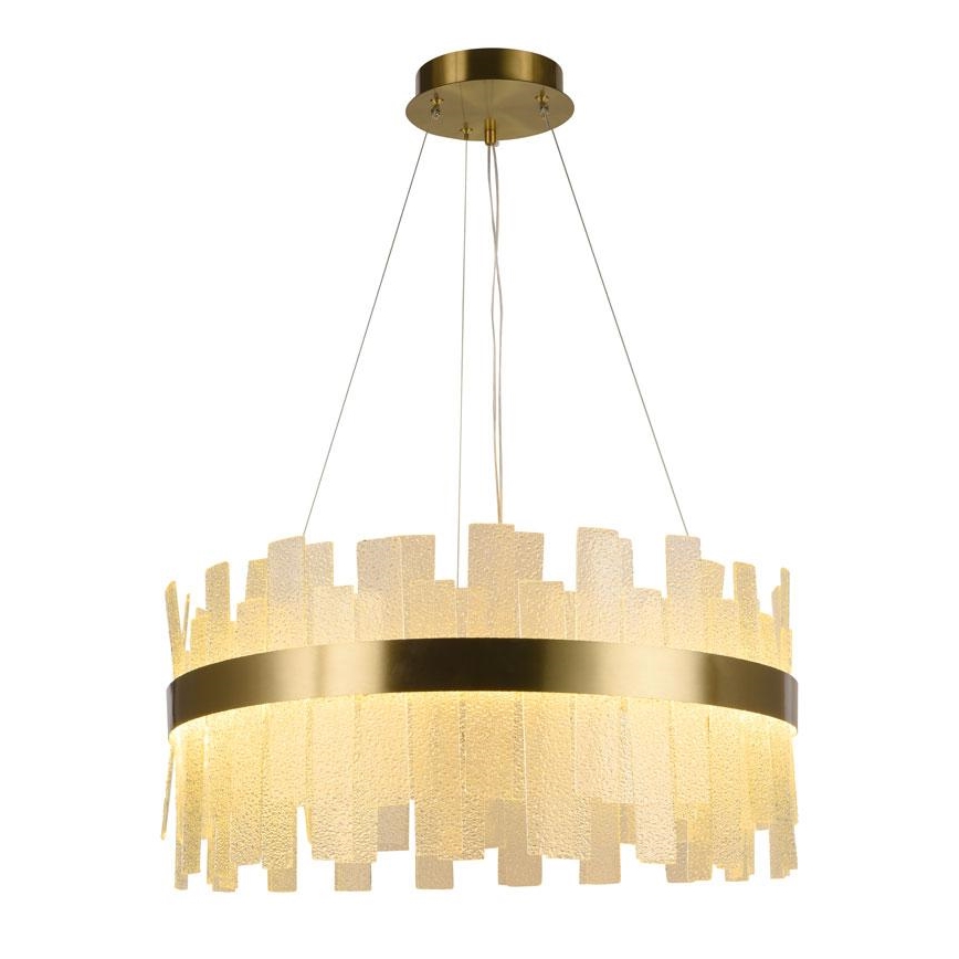 LED Stmívatelný křišťálový lustr na lanku LED/40W/230V 3000-6500K + dálkové ovládání