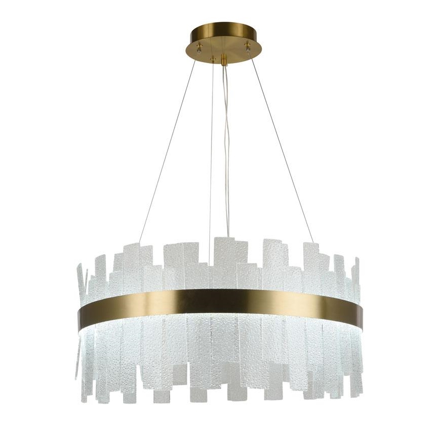 LED Stmívatelný křišťálový lustr na lanku LED/40W/230V 3000-6500K + dálkové ovládání