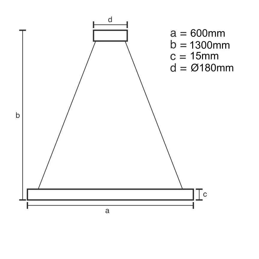 LED Stmívatelný lustr na lanku LED/40W/230V 3000-6500K + dálkové ovládání