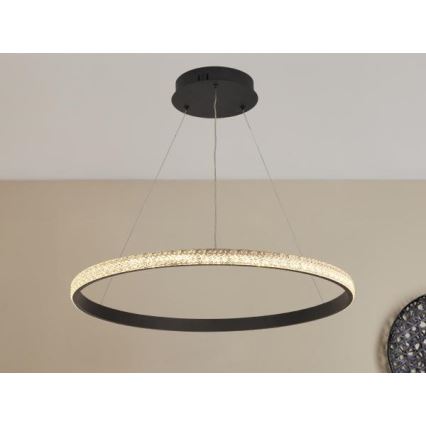 LED Stmívatelný lustr na lanku LED/40W/230V 3000-6500K + dálkové ovládání