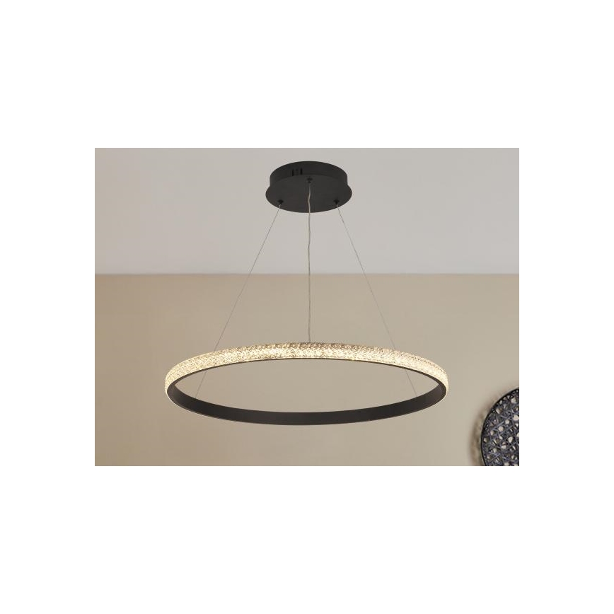 LED Stmívatelný lustr na lanku LED/40W/230V 3000-6500K + dálkové ovládání