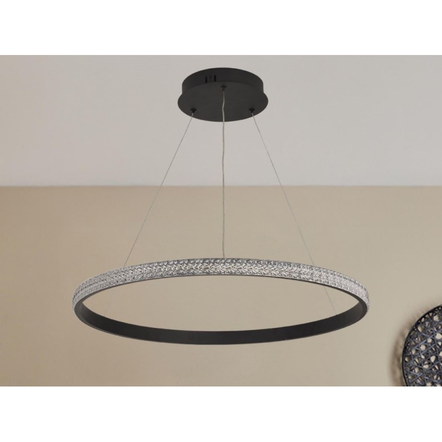 LED Stmívatelný lustr na lanku LED/40W/230V 3000-6500K + dálkové ovládání