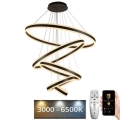 LED Stmívatelný lustr na lanku LED/420W/230V 3000-6500K pr. 100 cm + dálkové ovládání