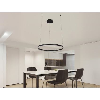 LED Stmívatelný lustr na lanku LED/42W/230V 3000-6500K + dálkové ovládání