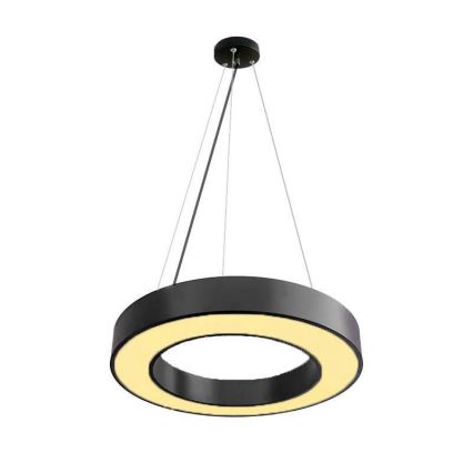 LED Stmívatelný lustr na lanku LED/45W/230V 3000-6500K černá + dálkové ovládání