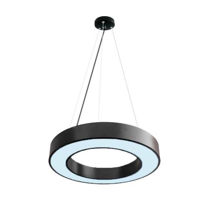 LED Stmívatelný lustr na lanku LED/45W/230V 3000-6500K černá + dálkové ovládání