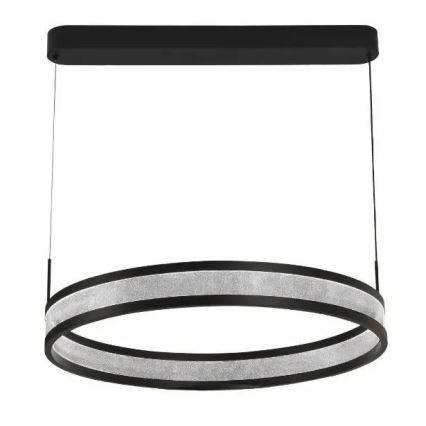 LED Stmívatelný lustr na lanku LED/45W/230V 3000-6500K pr. 60 cm černá + dálkové ovládání