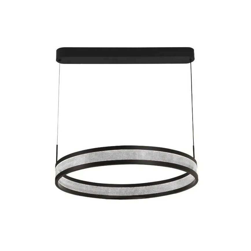 LED Stmívatelný lustr na lanku LED/45W/230V 3000-6500K pr. 60 cm černá + dálkové ovládání
