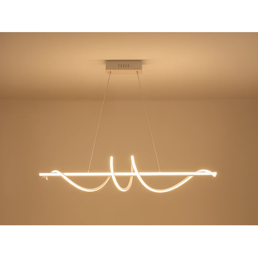 LED Stmívatelný lustr na lanku LED/50W/230V 3000-6500K 100 cm + dálkové ovládání