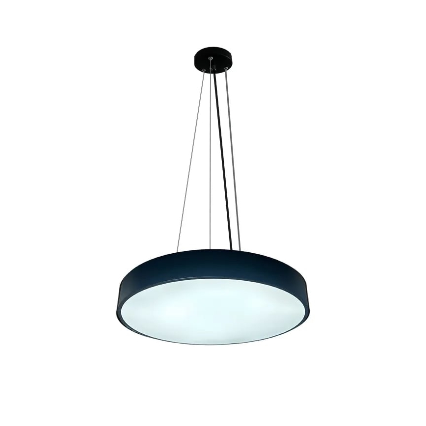 LED Stmívatelný lustr na lanku LED/50W/230V 3000-6500K černá + dálkové ovládání