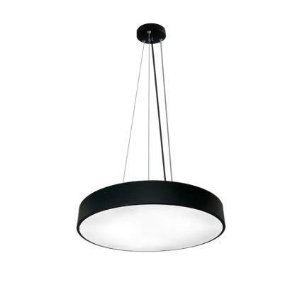 LED Stmívatelný lustr na lanku LED/50W/230V 3000-6500K černá + dálkové ovládání