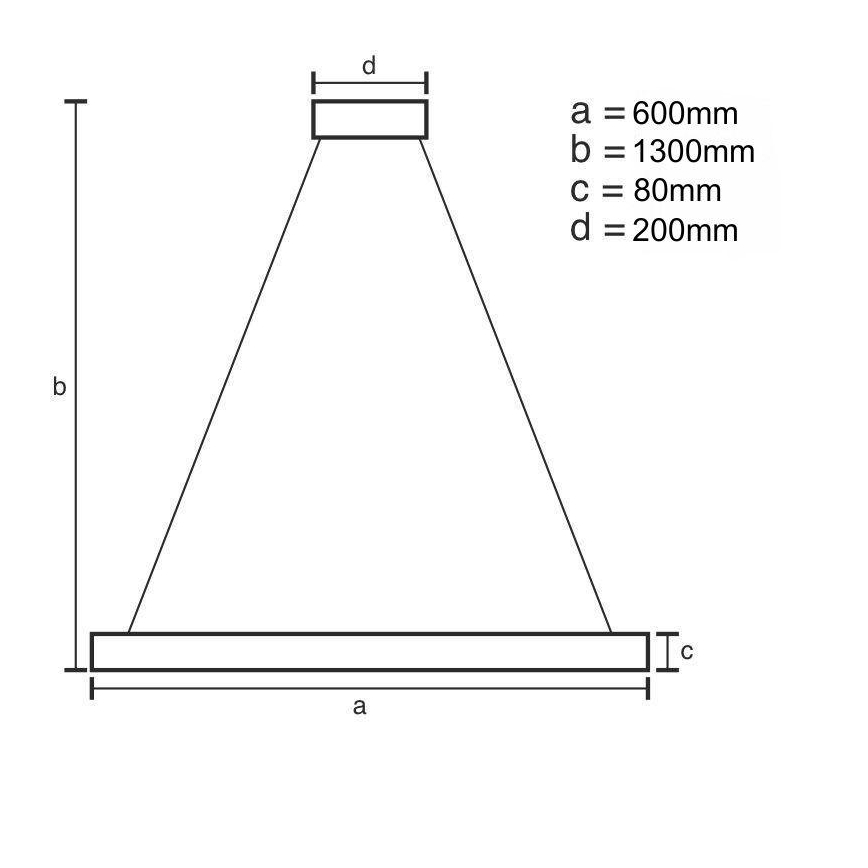 LED Stmívatelný lustr na lanku LED/50W/230V 3000-6500K + dálkové ovládání