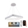 LED Stmívatelný lustr na lanku LED/55W/230V 3000-6500K bílá + dálkové ovládání