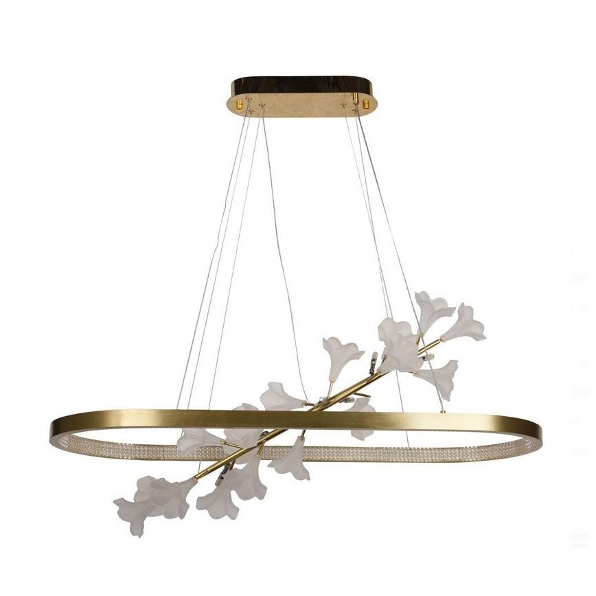 LED Stmívatelný lustr na lanku LED/55W/230V 3000-6500K + dálkové ovládání