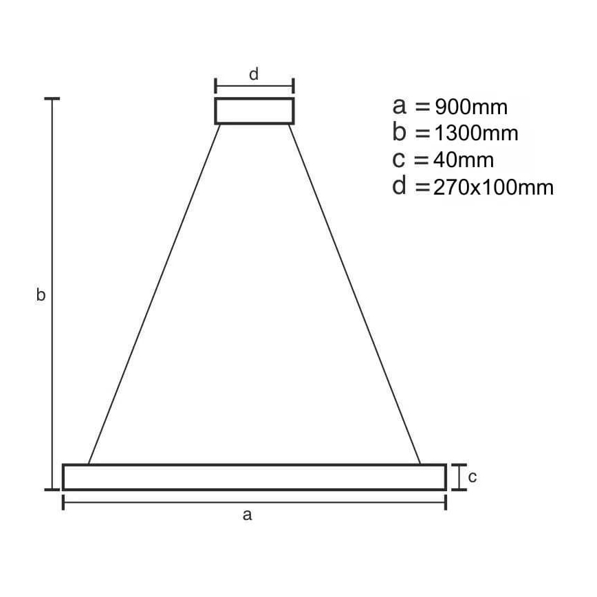 LED Stmívatelný lustr na lanku LED/55W/230V 3000-6500K + dálkové ovládání