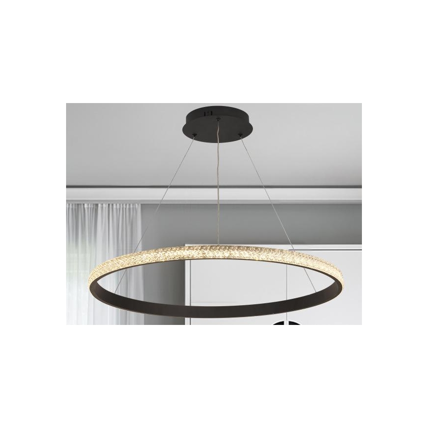 LED Stmívatelný lustr na lanku LED/55W/230V 3000-6500K + dálkové ovládání