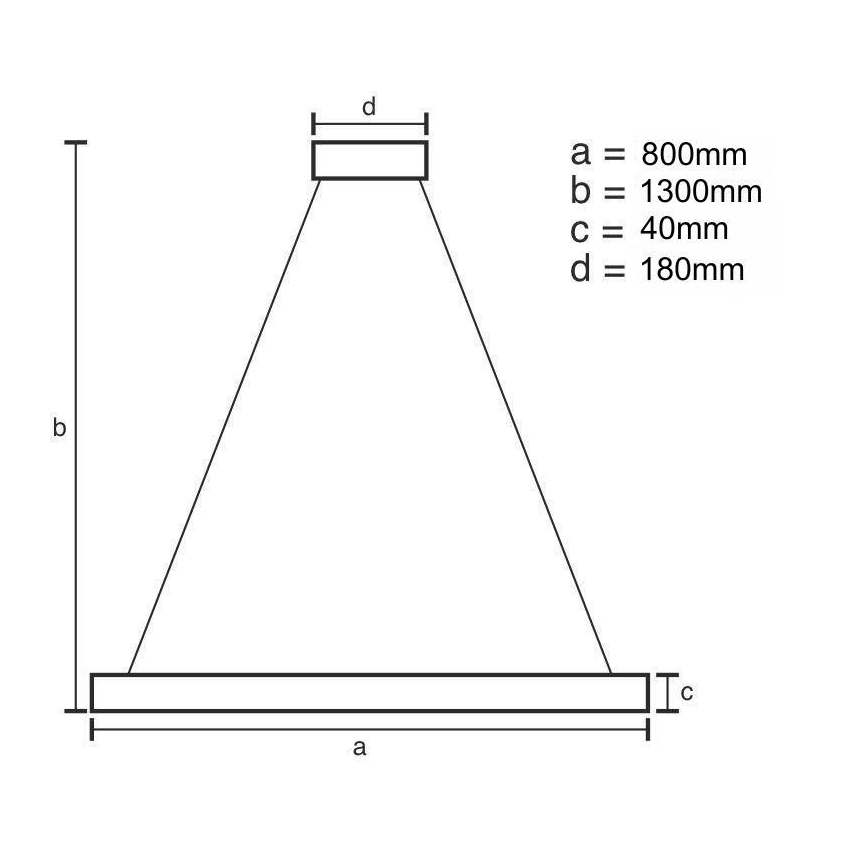 LED Stmívatelný lustr na lanku LED/55W/230V 3000-6500K zlatá + dálkové ovládání