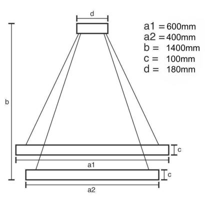 LED Stmívatelný křišťálový lustr na lanku LED/65W/230V 3000-6500K chrom + dálkové ovládání