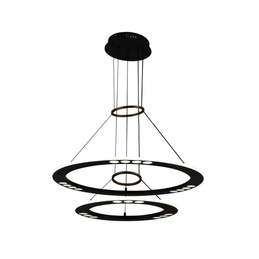 LED Stmívatelný lustr na lanku LED/65W/230V 3000-6500K + dálkové ovládání