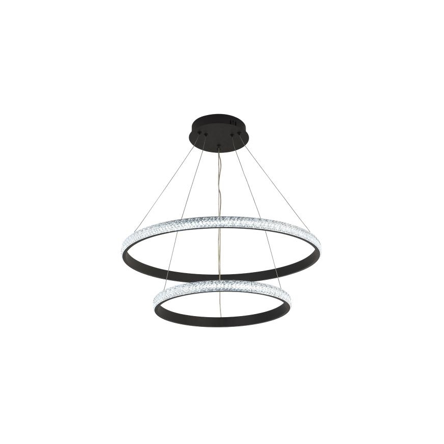LED Stmívatelný lustr na lanku LED/65W/230V 3000-6500K pr. 60 cm + dálkové ovládání