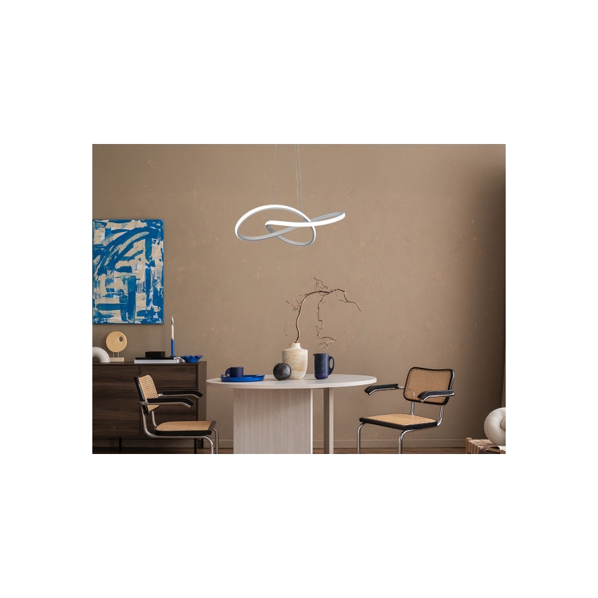 LED Stmívatelný lustr na lanku LED/65W/230V 3000-6500K pr. 49 cm + dálkové ovládání