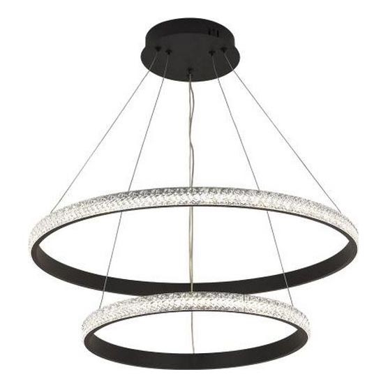 LED Stmívatelný lustr na lanku LED/65W/230V 3000-6500K pr. 60 cm + dálkové ovládání