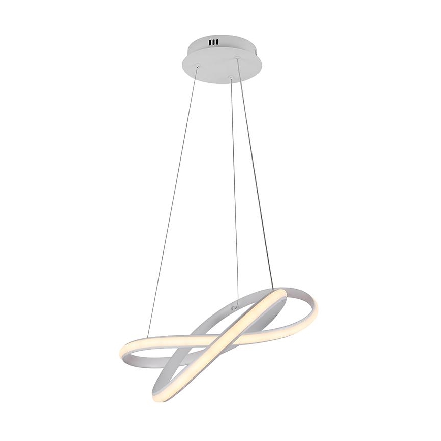 LED Stmívatelný lustr na lanku LED/70W/230V 3000-6500K bílá + dálkové ovládání